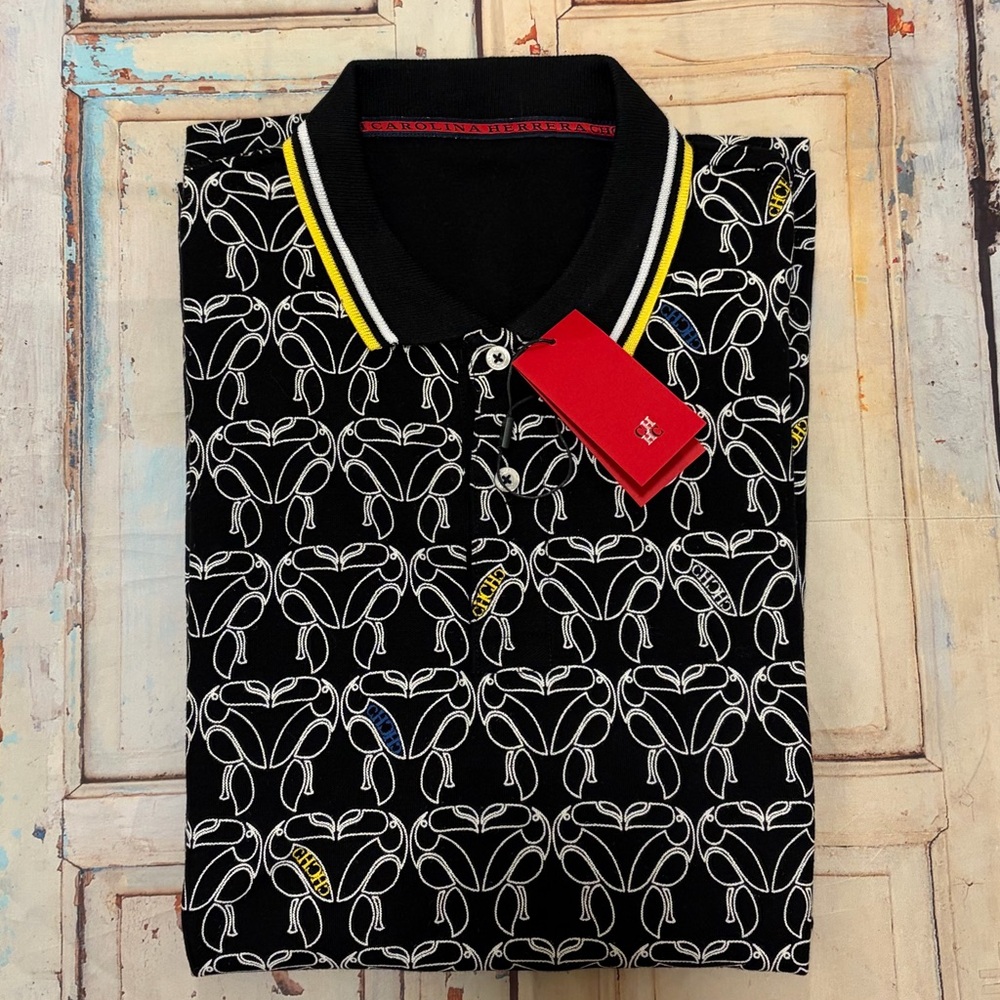 Carolina Herrera Men Polo Shirt L